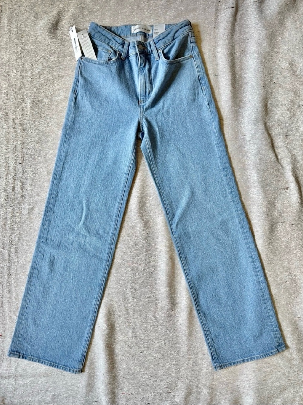 DENIM FORUM Remy Hi Rise Wide 26 True Super Light Blue - Picture 5 of 10